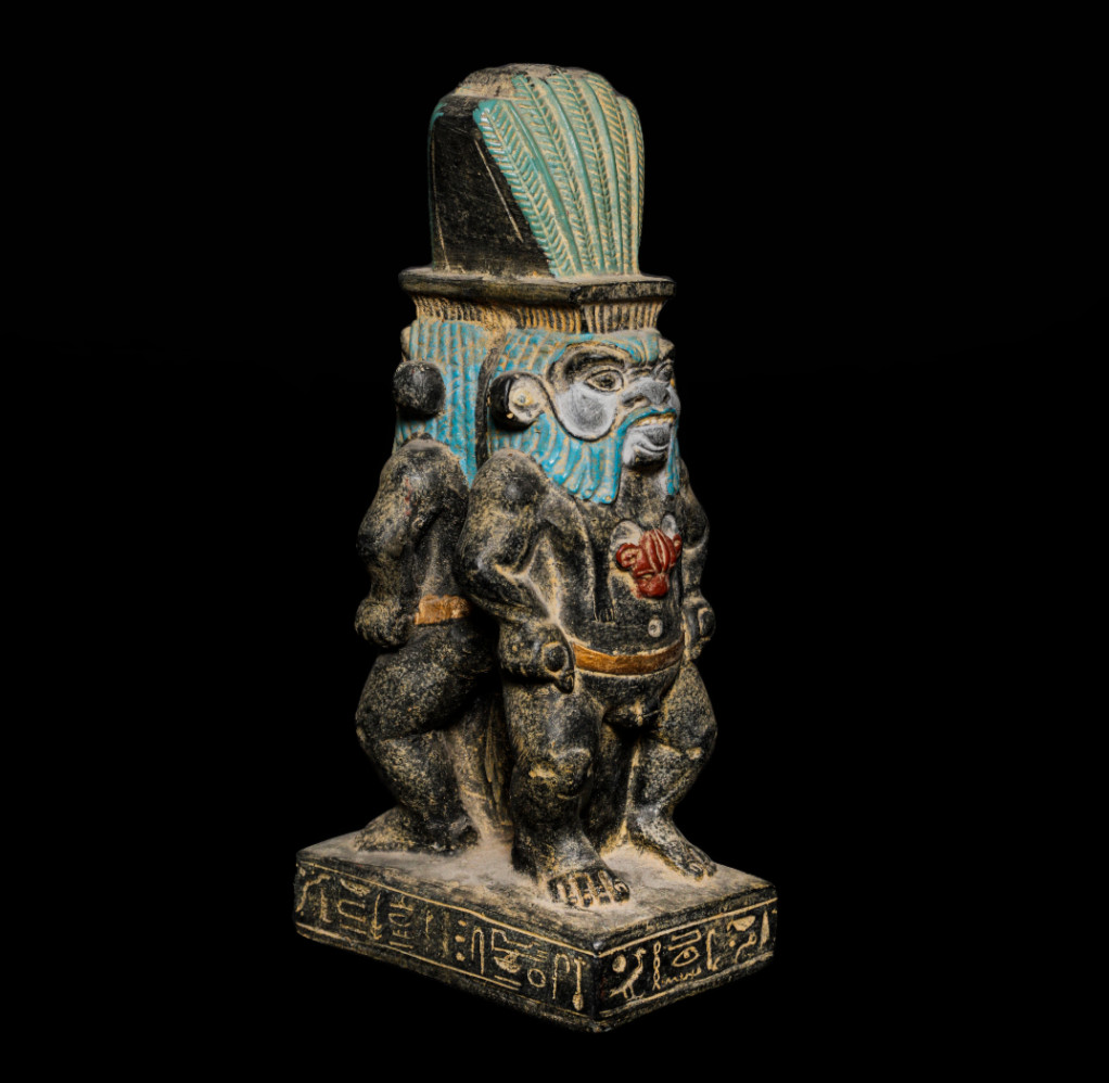 Authentic Ancient Egyptian Double Faced Bes Statue Protective God Artifact BC