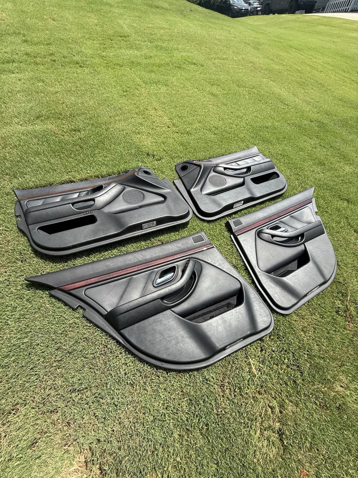 Bmw E39 1997-2003 525i 528i 530i 540i Sedan Black Door Cards complete Set Bmw E39 1997-2003 525i 528i 530i 540i Sedan Black Door Cards complete Set
