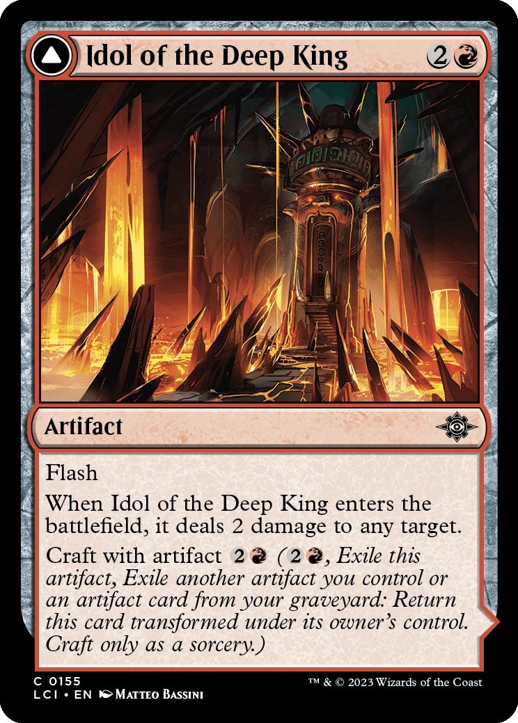 Idol of the Deep King The Lost Caverns of Ixalan Common 155 NM Magic Card