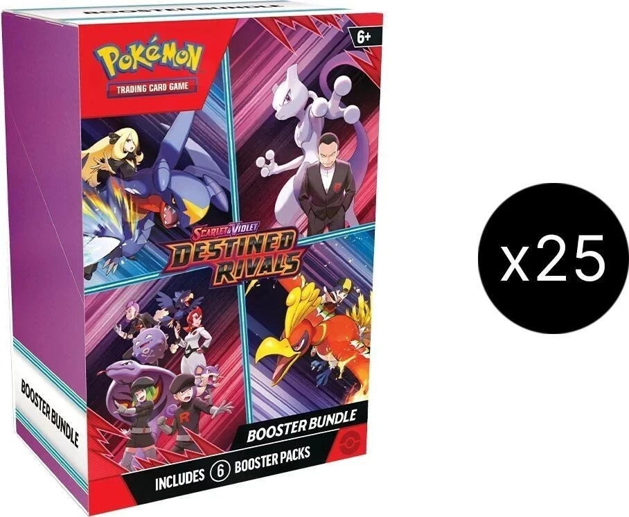 Pokemon Scarlet Violet Destined Rivals 25 BOX BOOSTER BUNDLE CASE Factory Sealed Pokemon Scarlet Violet Destined Rivals 25 BOX BOOSTER BUNDLE CASE Factory Sealed