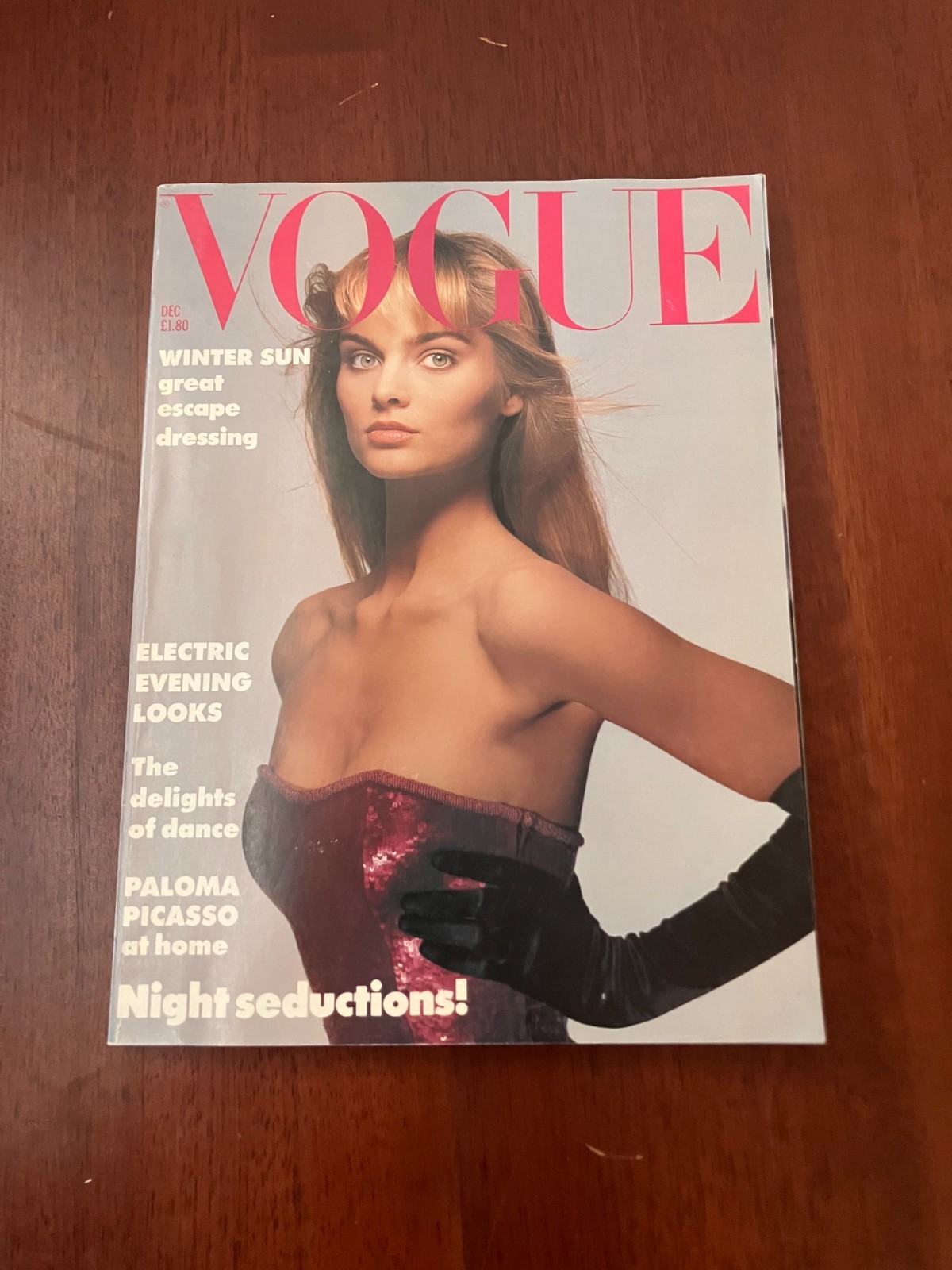 British Vogue December 1986 Christy Turlington Tatjana Patitz Yasmin Le Bon
