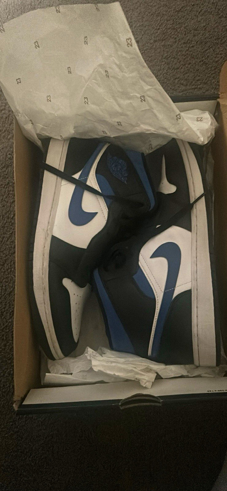 Jordan Air Jordan 1 High Top Colorblock Sneakers Men\'s 10.5 Lace-Up