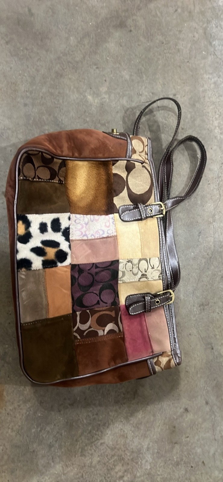 Pre Owned Rare Vintage 2006 Coach Patchwork Tote Bag Hamptons Weekend 9499 Pre Owned Rare Vintage 2006 Coach Patchwork Tote Bag Hamptons Weekend 9499