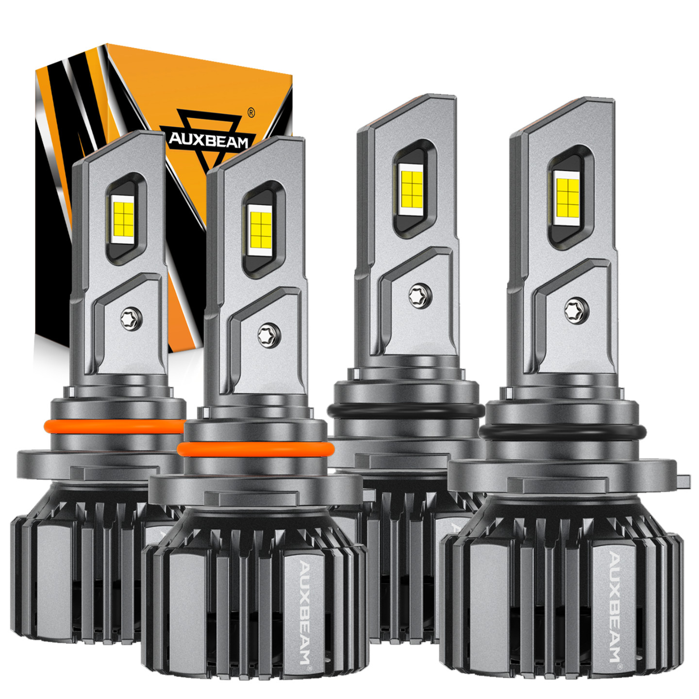 AUXBEAM F-16 PLUS 9005 9006 Combo LED Headlight Kit High Low Beam Bulb w/ Canbus