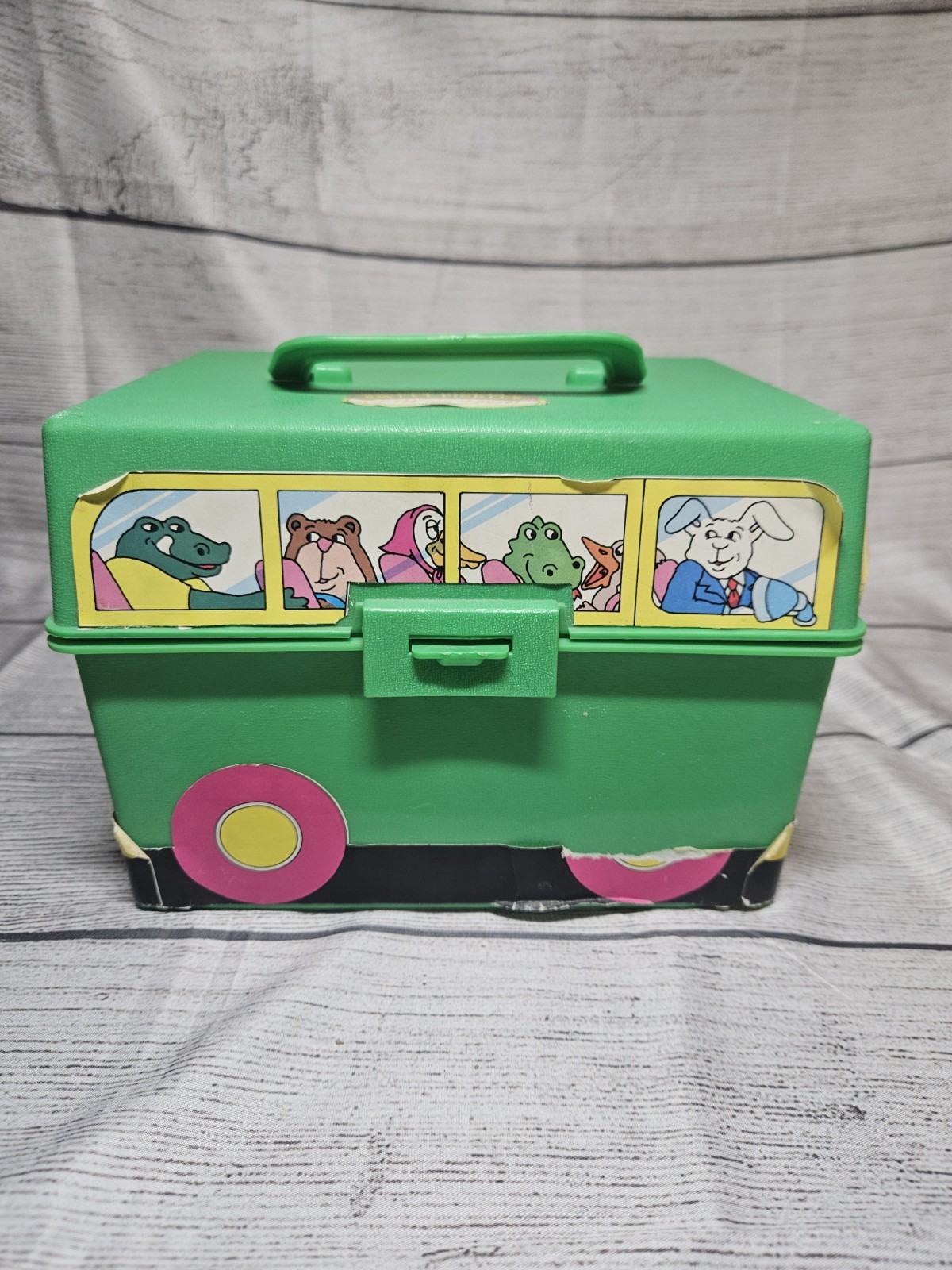 Vintage Sweet Pickles Preschool Program Learning Case Activity Bus Full w/Cards