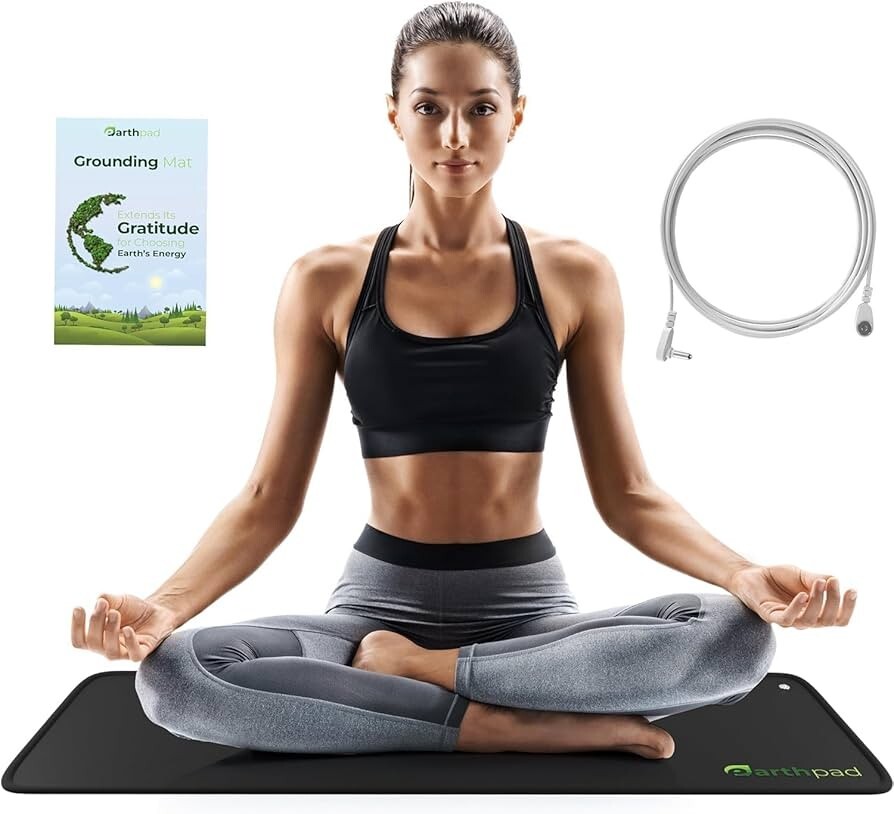 Grounding Mat | 24x16 in Earthing Pad for Relieving Stress, Anxiety & Inflamati Grounding Mat | 24x16 in Earthing Pad for Relieving Stress, Anxiety & Inflamati