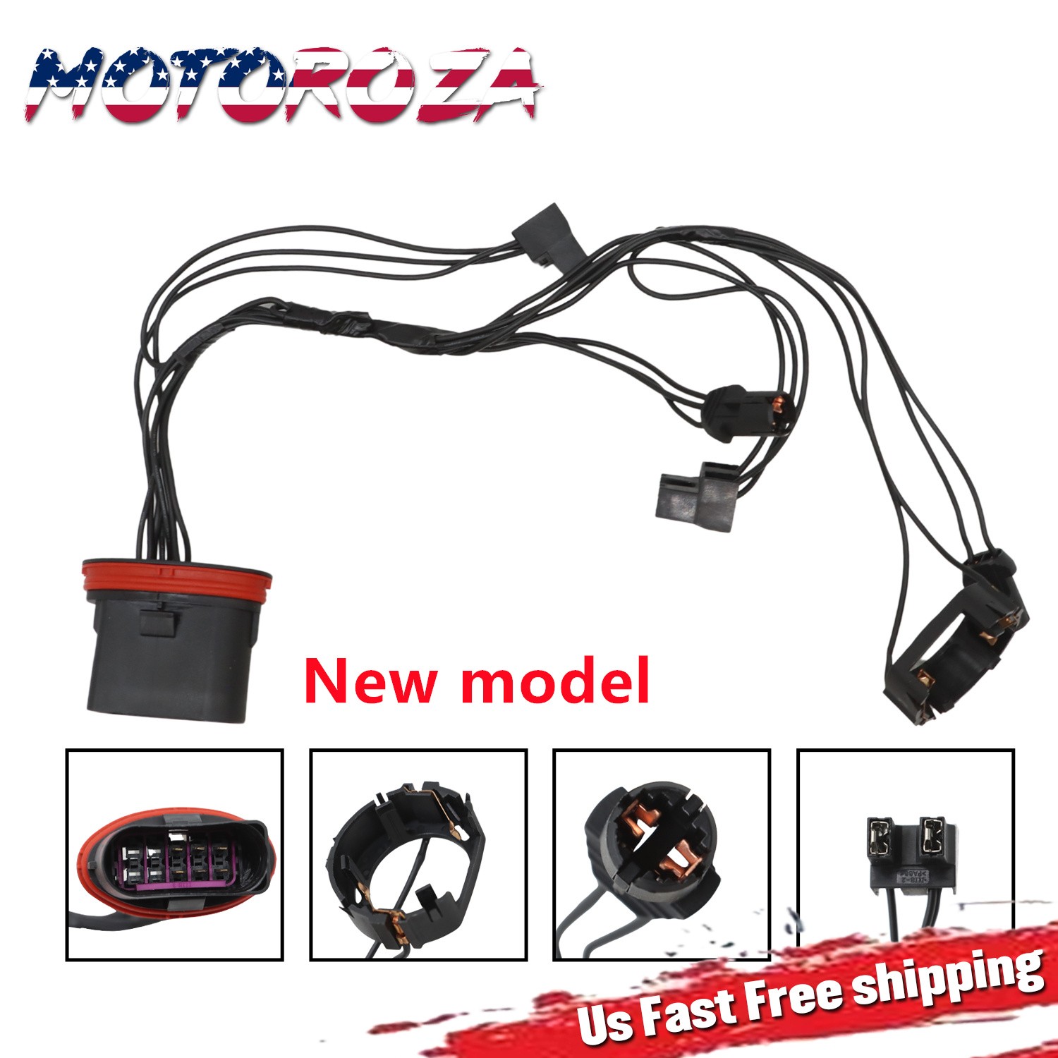 Headlight Wiring Harness LH RH For 2008-2011 Mercedes-Benz W204 C300 C230 C350