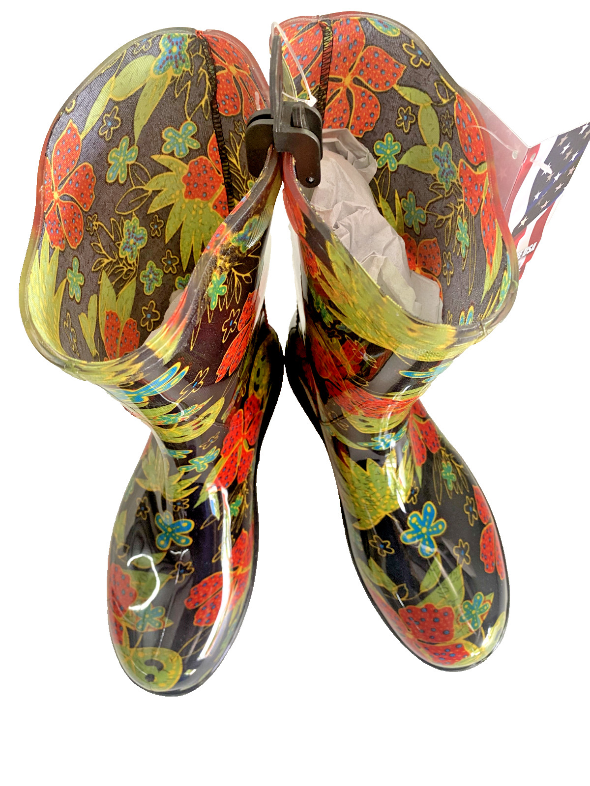 Sloggers Size 9 Women\'s Midsummer Black Tall Rain and Garden Boot