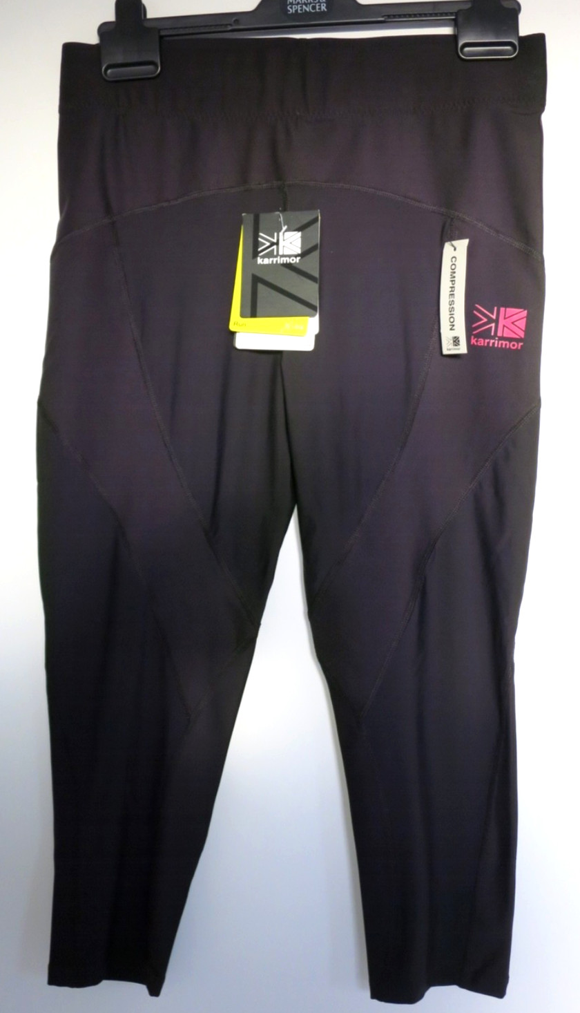 New KARRIMOR XLite Compression Black Capri  Size 16 (XL) RRP £45