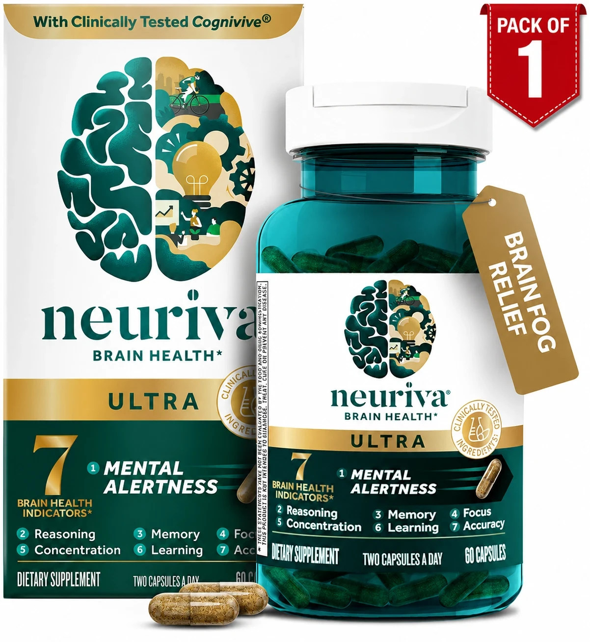 Neuriva Ultra Brain Health Memory Focus Mental Alertness 60 Caps