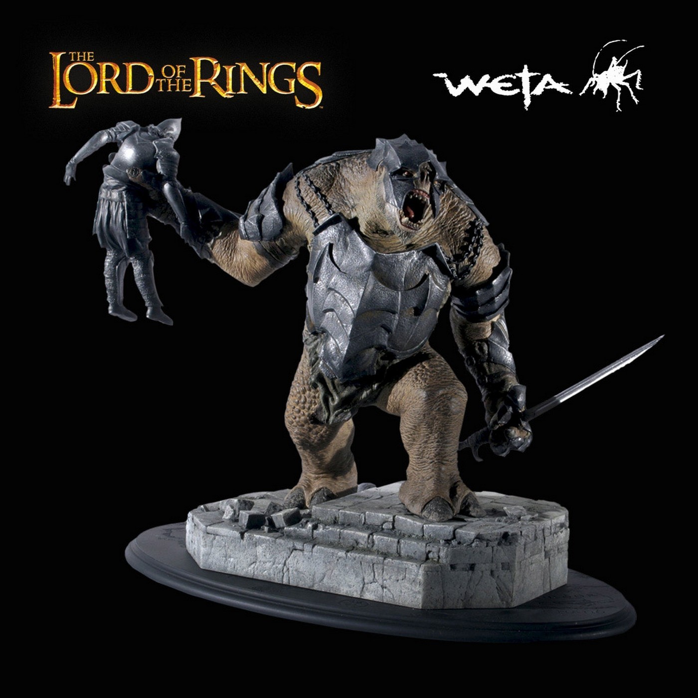 Sideshow Weta Lord of the Rings ROTK Battle Troll of Mordor Statue - NEW / MIB