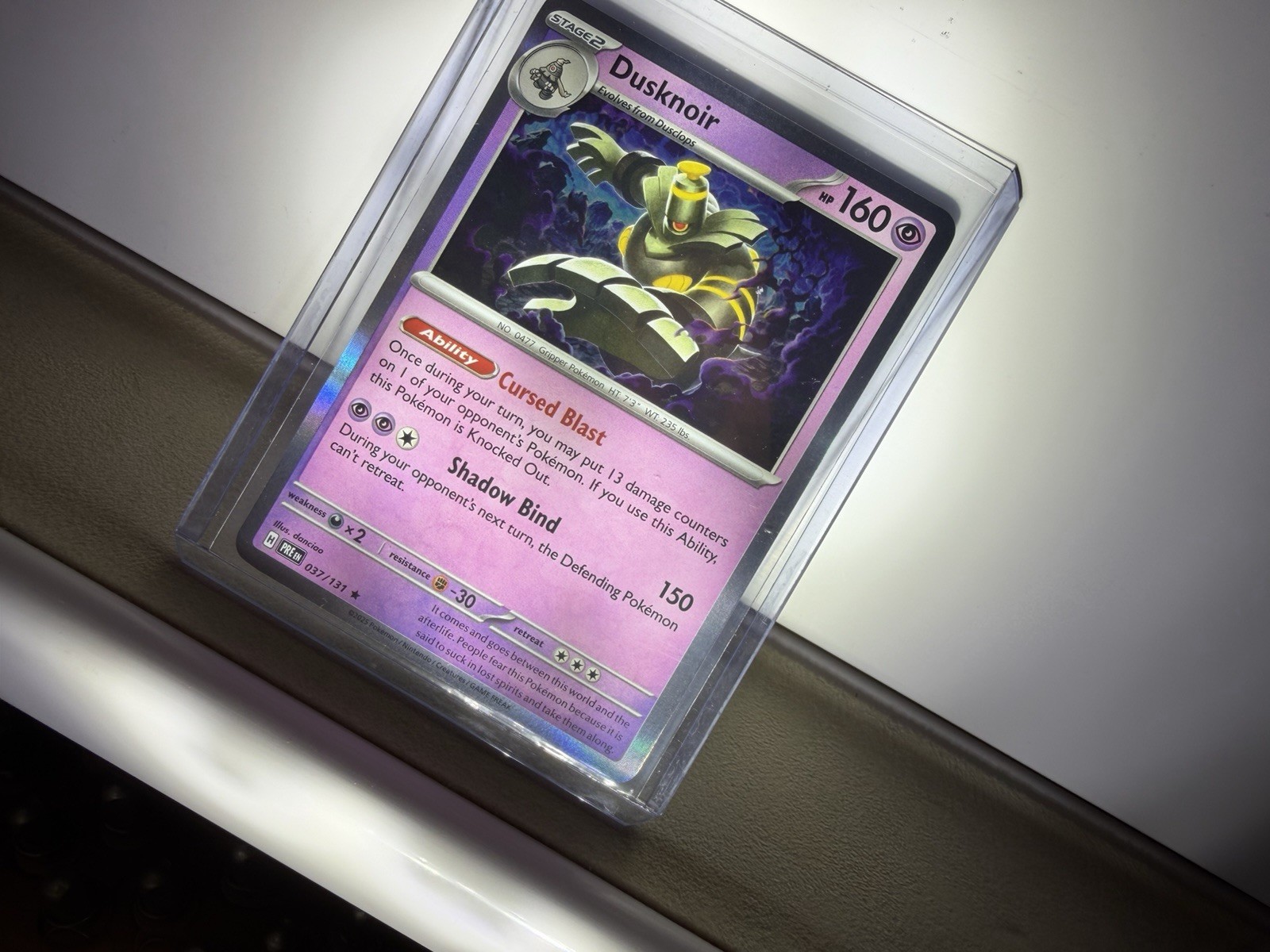 Nintendo Dusknoir Holo Rare 037/131 English Stage 2 160HP