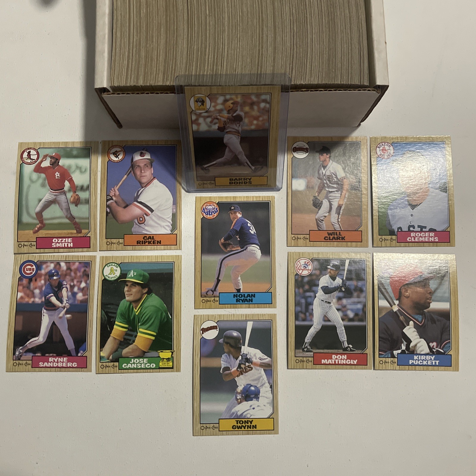 1987 Topps O PEE CHEE Baseball Complete 396 Card Set - Barry Bonds ROOKIE RC