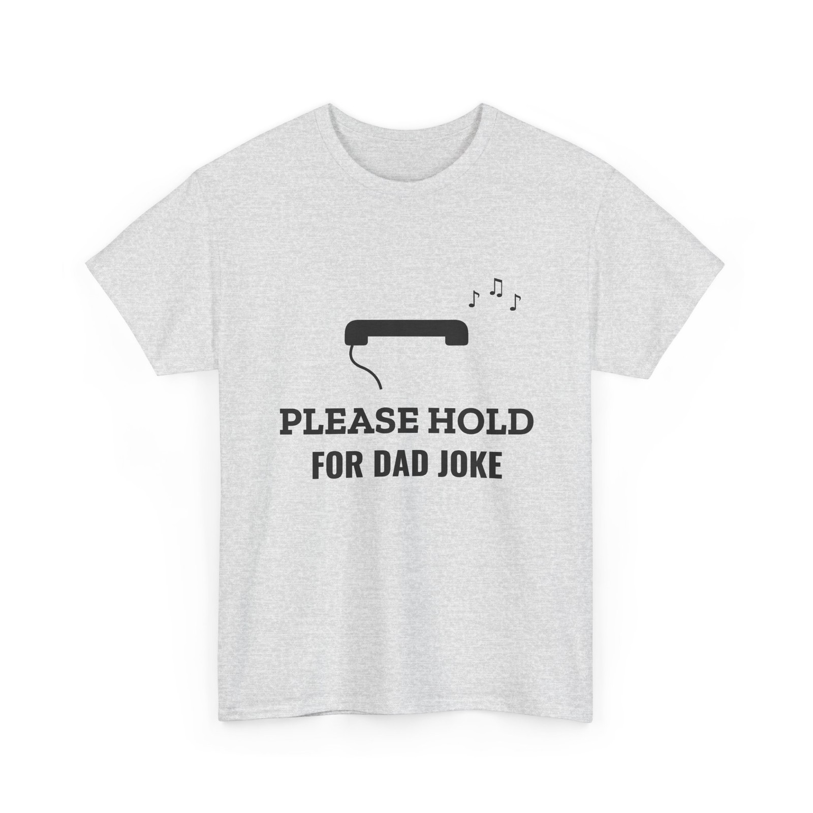 Funny Pun Graphic T-Shirt ThreadWill Please Hold for Dad Joke Gift for Him