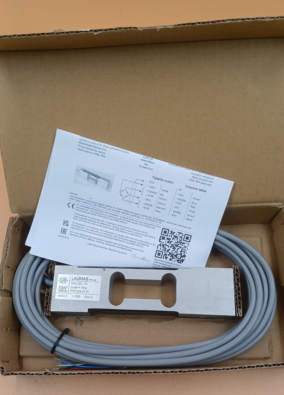 LAUMAS TRANSDUCERS AZL-C3-30kg-6B6 LOAD CELL LAUMAS TRANSDUCERS AZL-C3-30kg-6B6 LOAD CELL