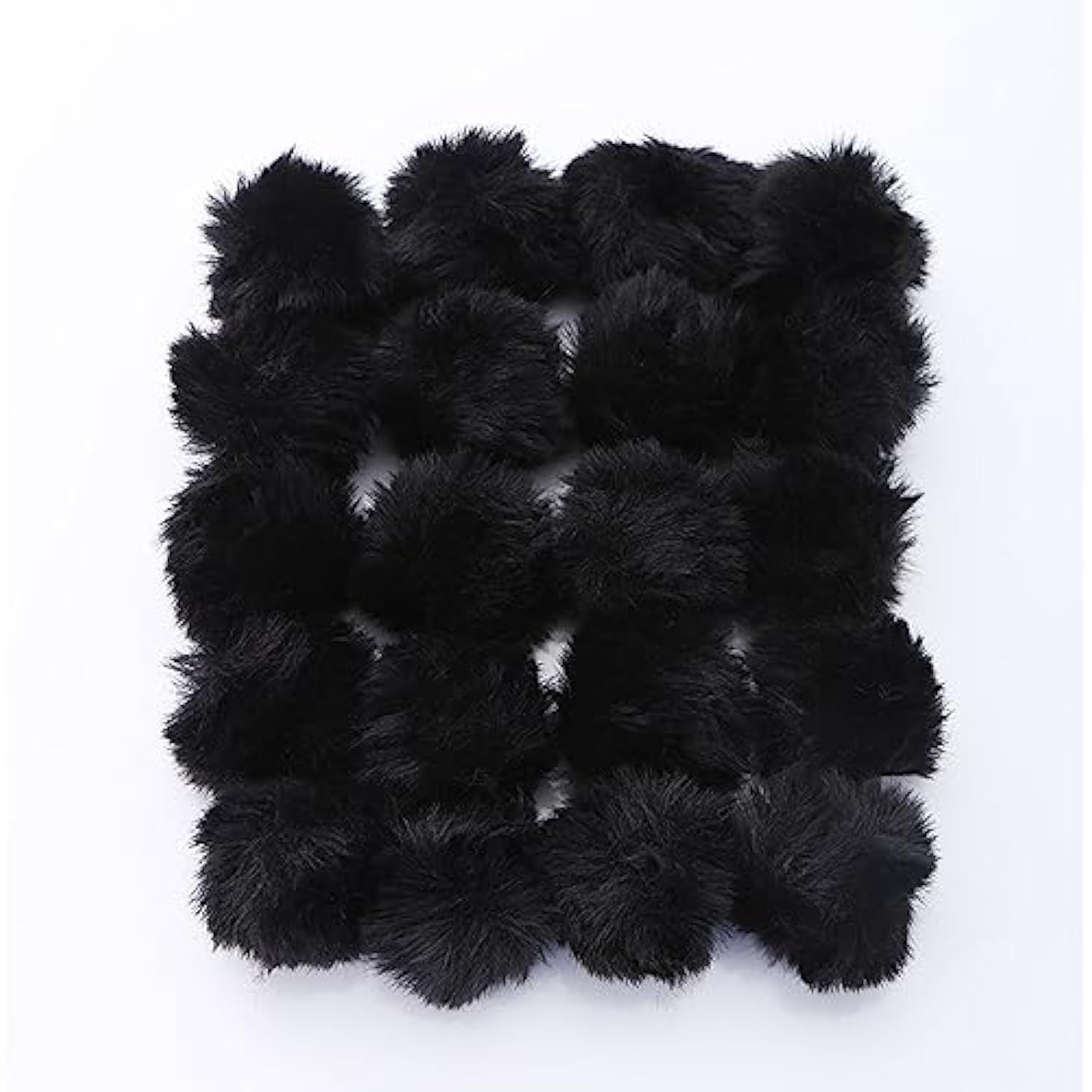 20 PCS Black Craft Pom Pom Balls 1.5 Inch Costume Accessory Arts DIY Decor 20 PCS Black Craft Pom Pom Balls 1.5 Inch Costume Accessory Arts DIY Decor