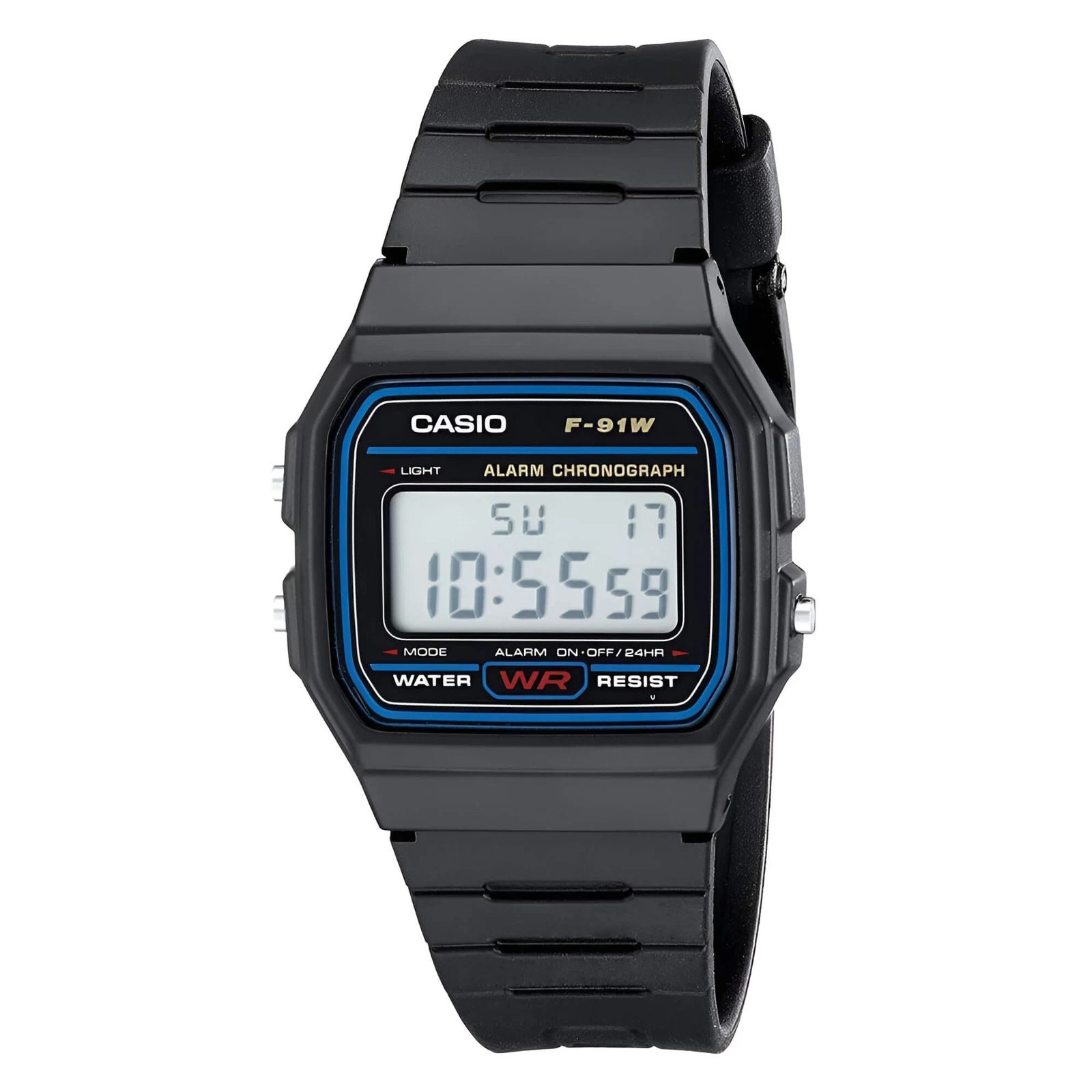 Casio Men's Watch Classic Alarm Chrono Digital Dial Black Resin Strap F91W-1 Casio Men's Watch Classic Alarm Chrono Digital Dial Black Resin Strap F91W-1