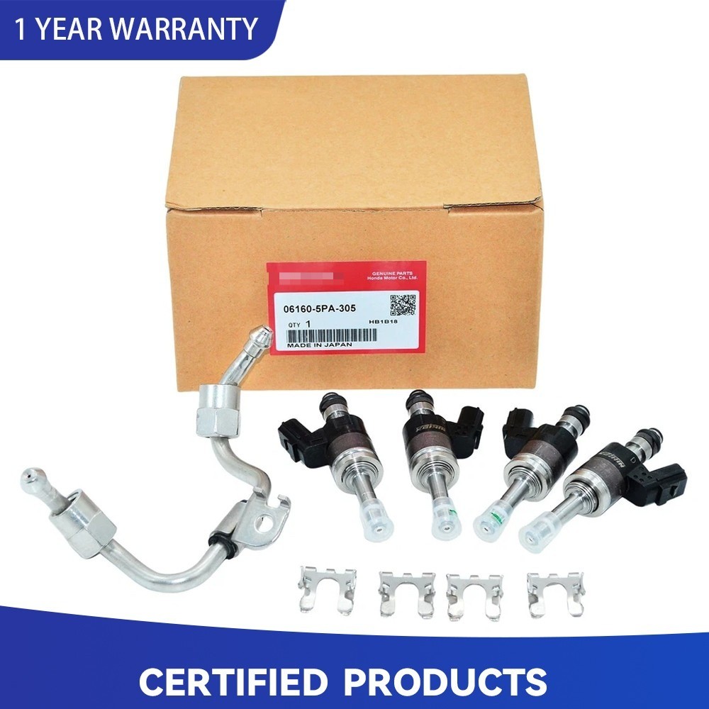 NEW Honda  Fuel Injector Kit For 1.5 L Turbo Injector Set & Fuel Pipe