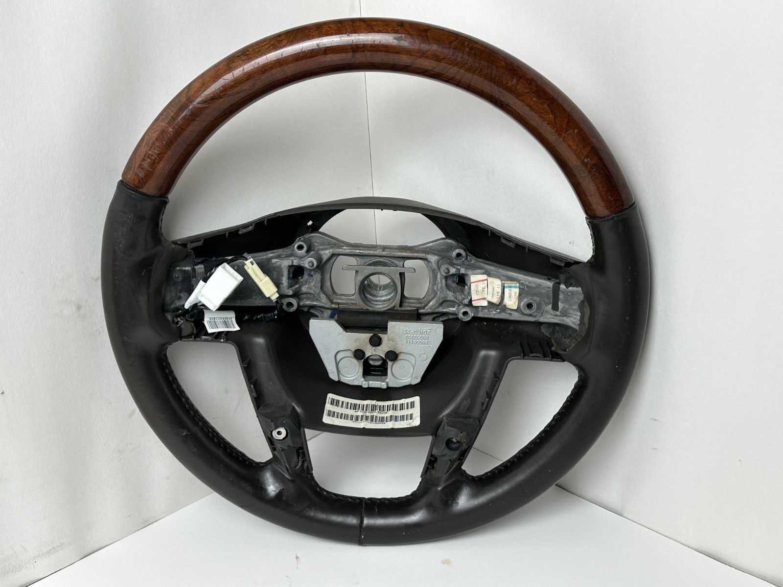2011-2013 CHRYSLER 300 BLACK WOOD  STEERING WHEEL OEM 1VT84DX9AA