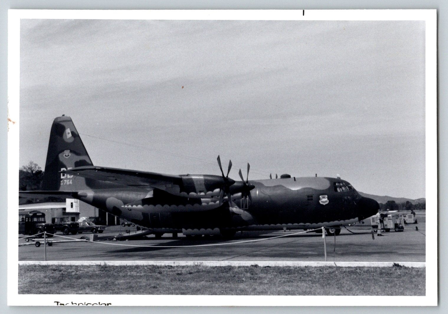 VTG C-130E Hercules Photo 348th TAS DB Tail Code USAF Camo Aircraft Airshow Ramp