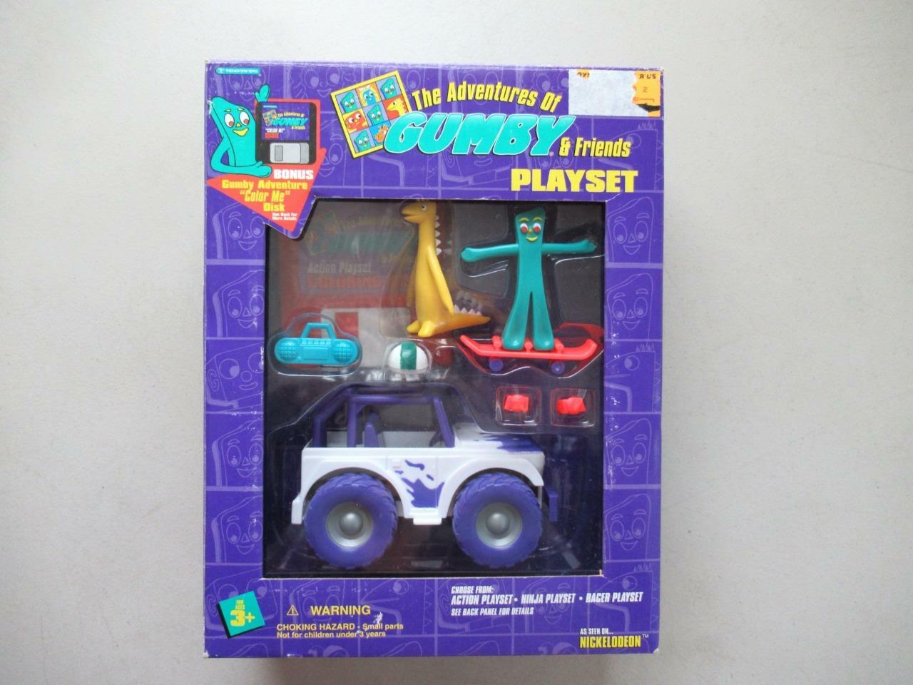 The Adventures of Gumby and Friends ACTION FUN PLAYSET Trendmasters 1995 NIP The Adventures of Gumby and Friends ACTION FUN PLAYSET Trendmasters 1995 NIP