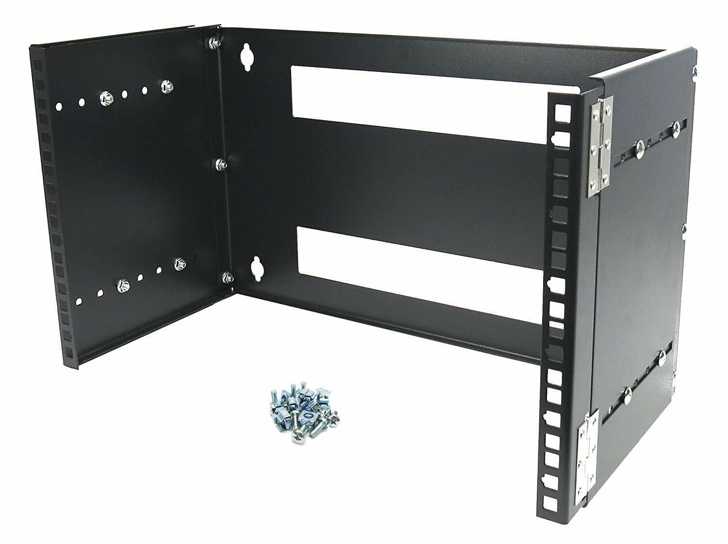 CNAweb 6U 19-Inch Hinged Extendable Wall Mount Bracket Network Equipment Rack CNAweb 6U 19-Inch Hinged Extendable Wall Mount Bracket Network Equipment Rack