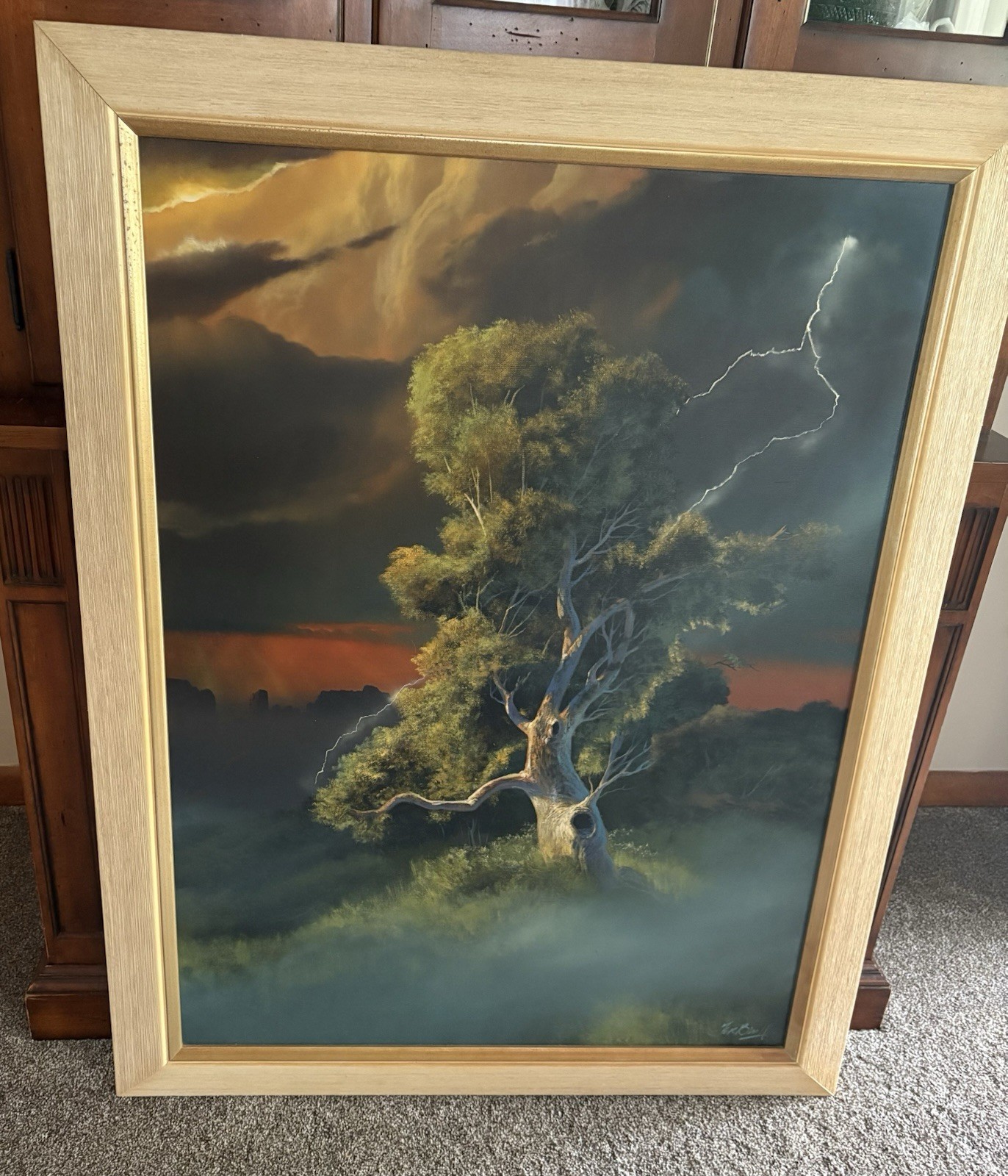 HUGE DALE TERBUSH ACRYLIC ON CANVAS ORIGINAL TWICE IN A LIFETIME 30”x40” Signed