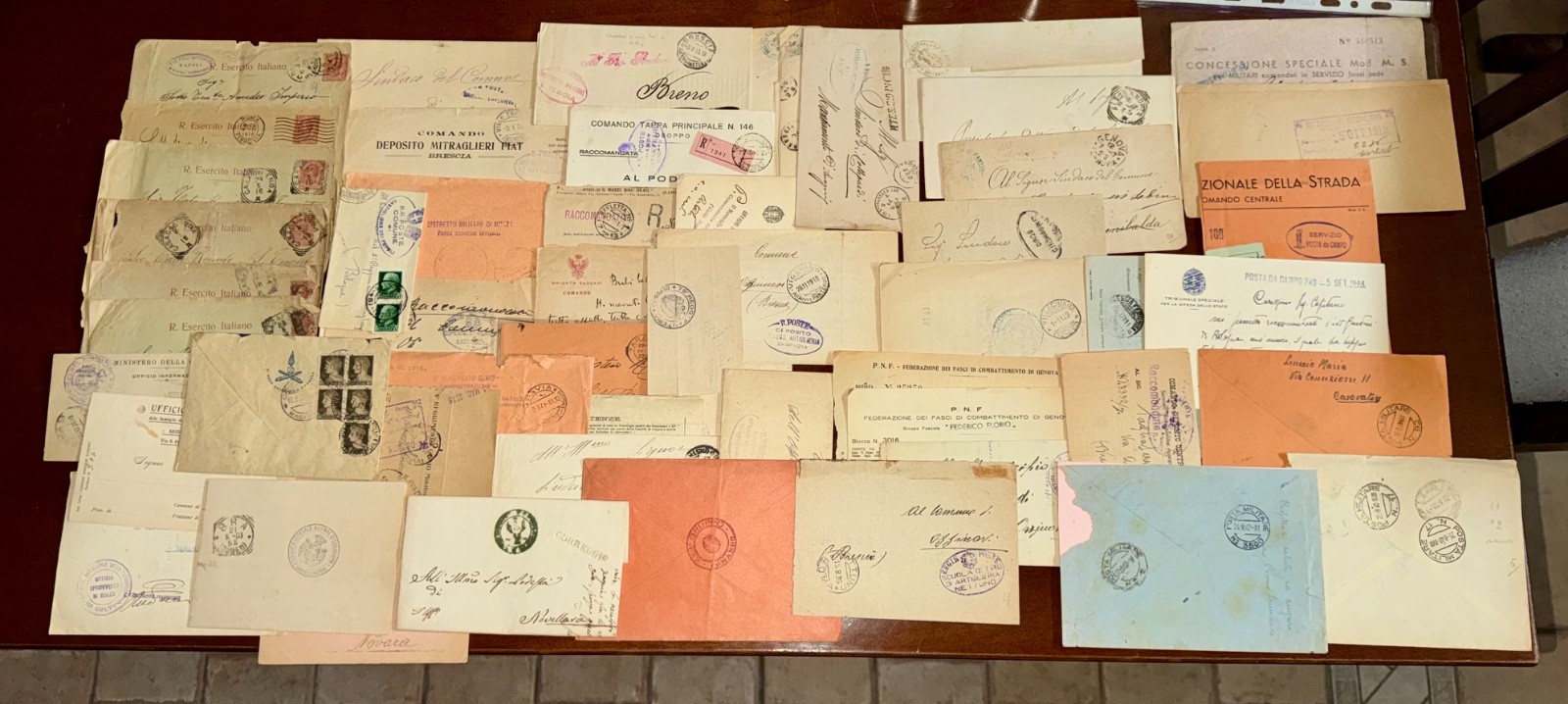 MILITARY POST OFFICE - EMPIRE - POSTAL HISTORY - 54 TRIPS