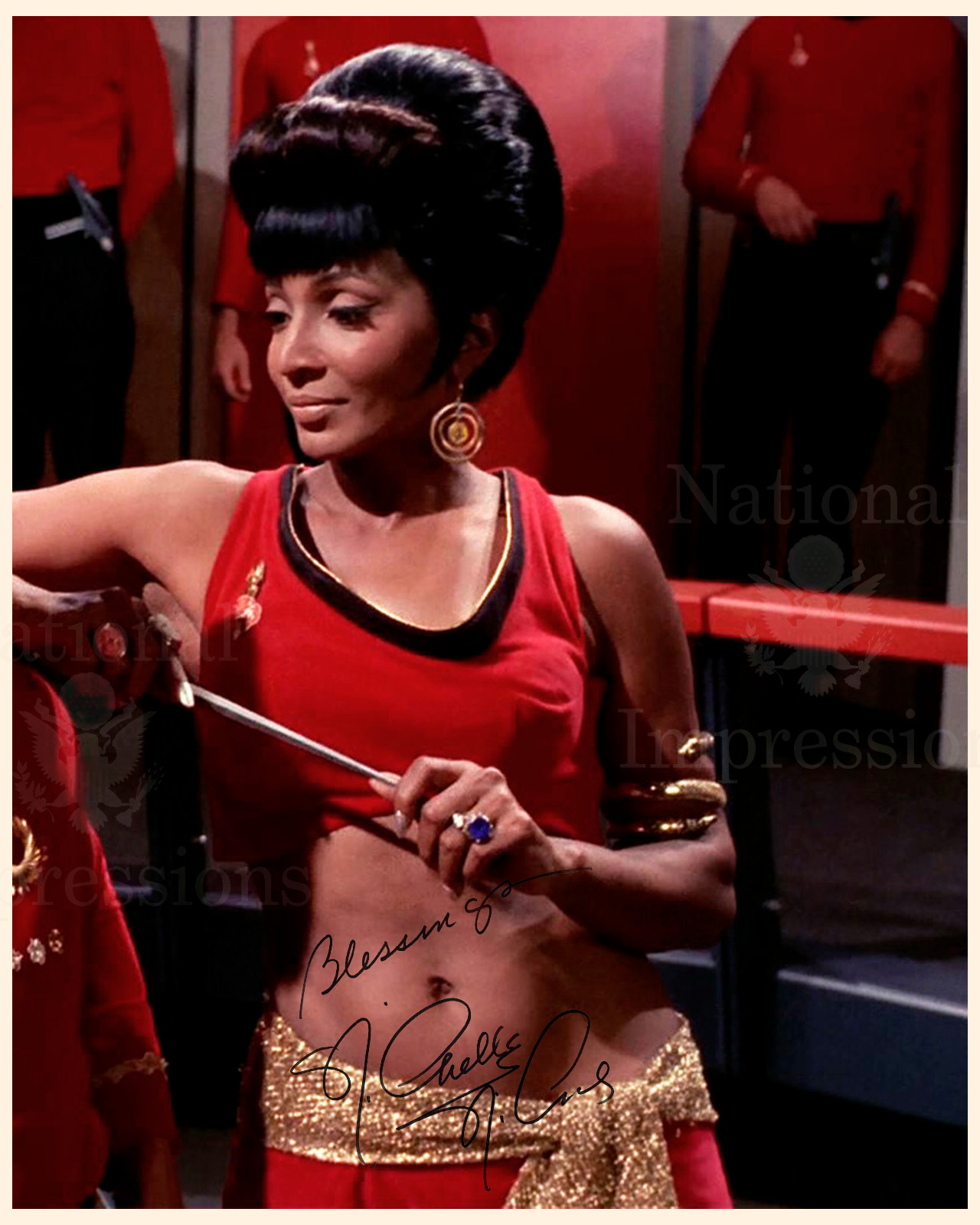 Star Trek Original  1960's Uhura Autographed 8x10 Photo Nichelle Nichols REPRINT