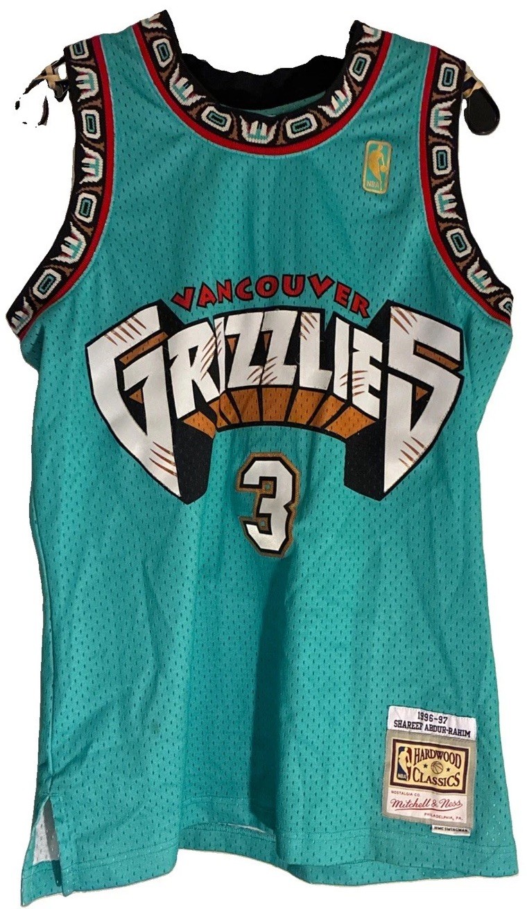 Vancouver Grizzlies Shareef Abdur-Rahim Mitchell & Ness Teal NBA Swingman Jersey Vancouver Grizzlies Shareef Abdur-Rahim Mitchell & Ness Teal NBA Swingman Jersey