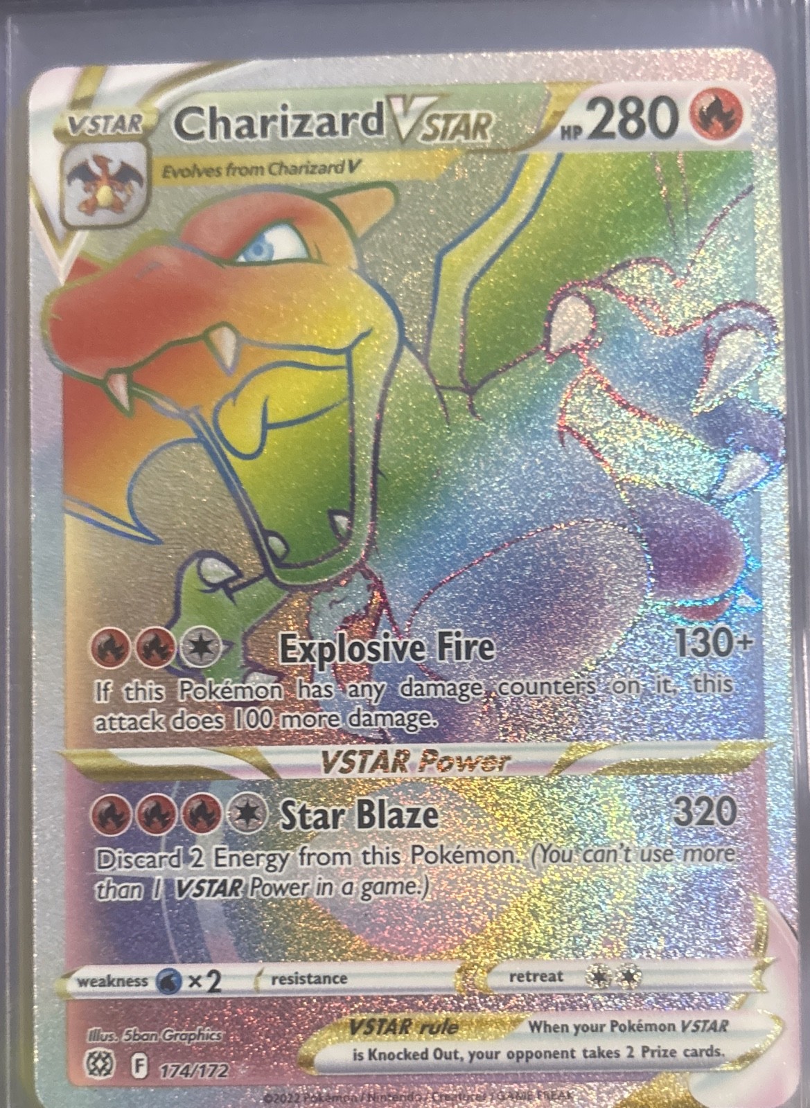 Charizard VSTAR (Secret) 174/172 Swsh09: Brilliant Stars Holo Charizard VSTAR (Secret) 174/172 Swsh09: Brilliant Stars Holo