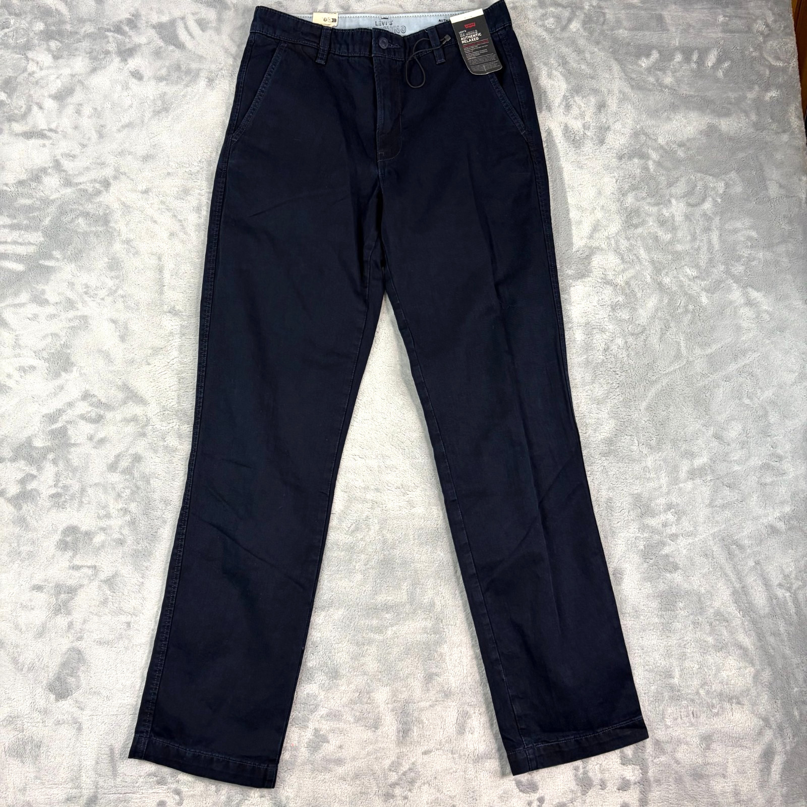 Levi\'s Premium Men XX Chino Authentic Relaxed Fit Twill Pants 30x34 Blue NWT