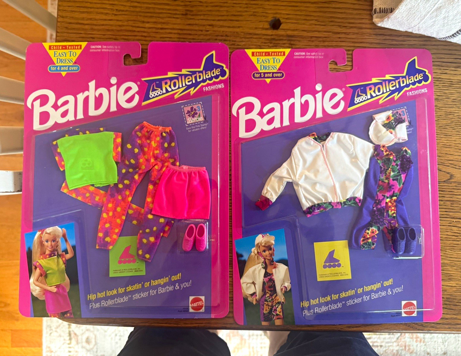 Vintage 1991 Mattel Barbie Rollerblade Fashions Lot 2 Outfit Sets Vintage 1991 Mattel Barbie Rollerblade Fashions Lot 2 Outfit Sets