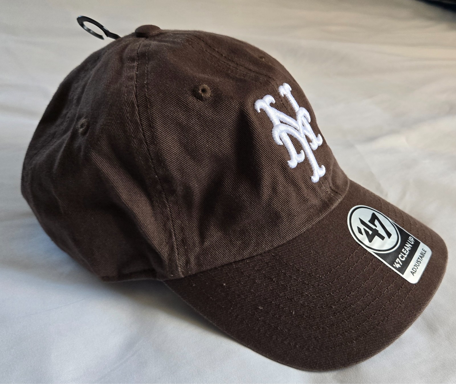 47 Brand NY New York Mets Clean Up Adjustable Brown Baseball Strapback Hat