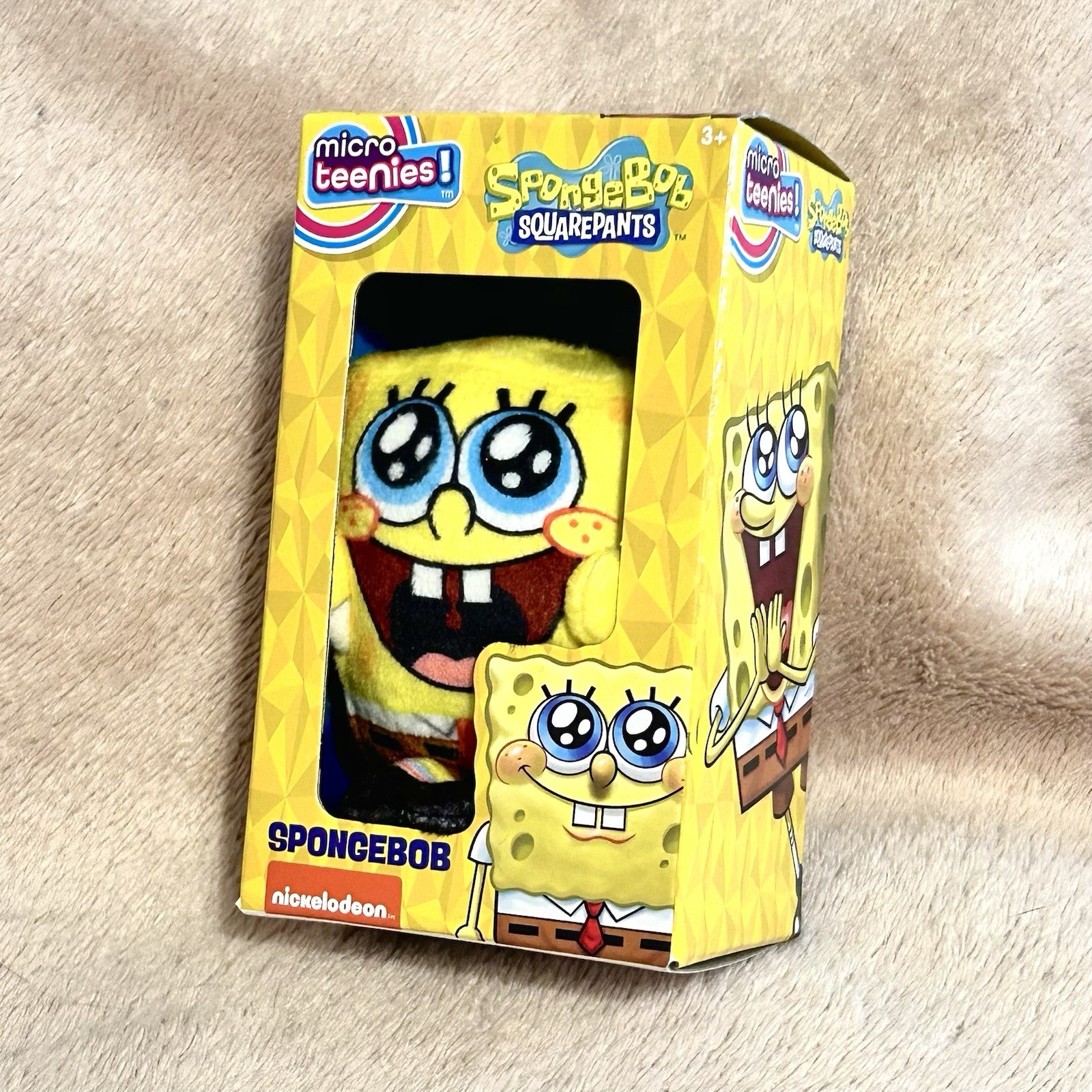 SpongeBob Squarepants Micro Teenies Plush Chase Big Eyes New In Box Gleeful