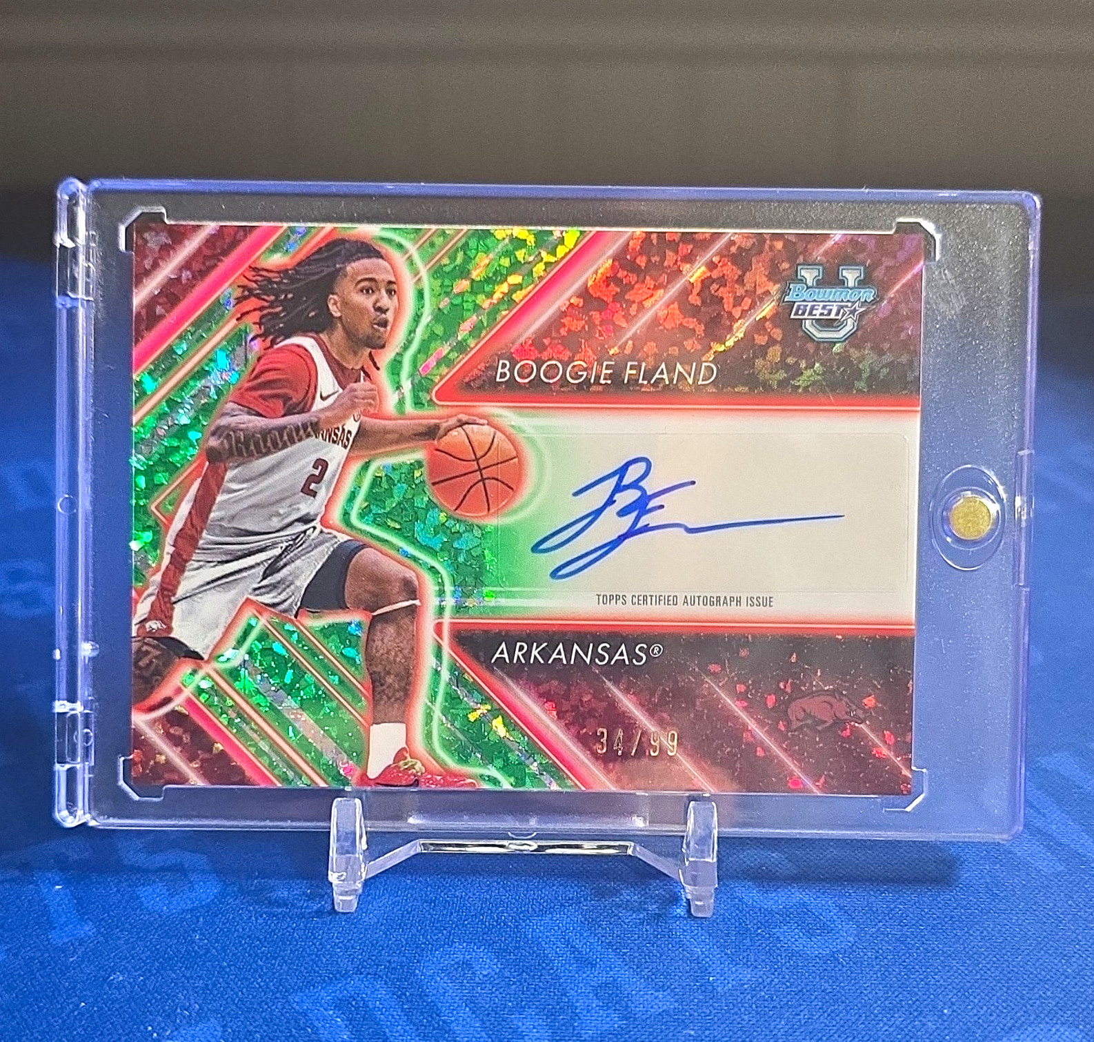 Topps 2024-25 Bowman Univ Best Possession Arrow Auto Green /99 PAA-BF