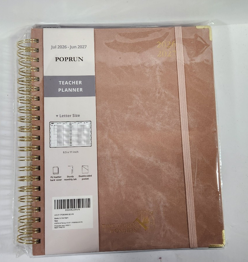 POPRUN Teacher Planner 2026-2027 8.5\