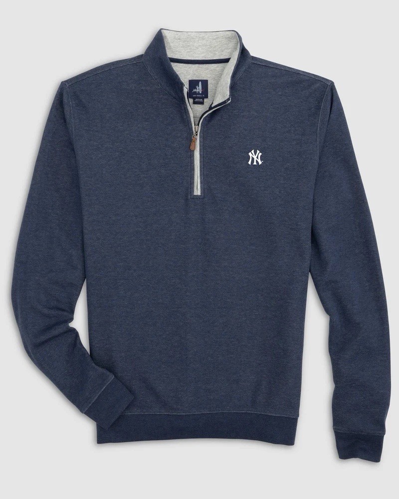 Johnnie O Sully New York Yankees Logo Quarter-Zip Pullover SEALED (MSRP $158)
