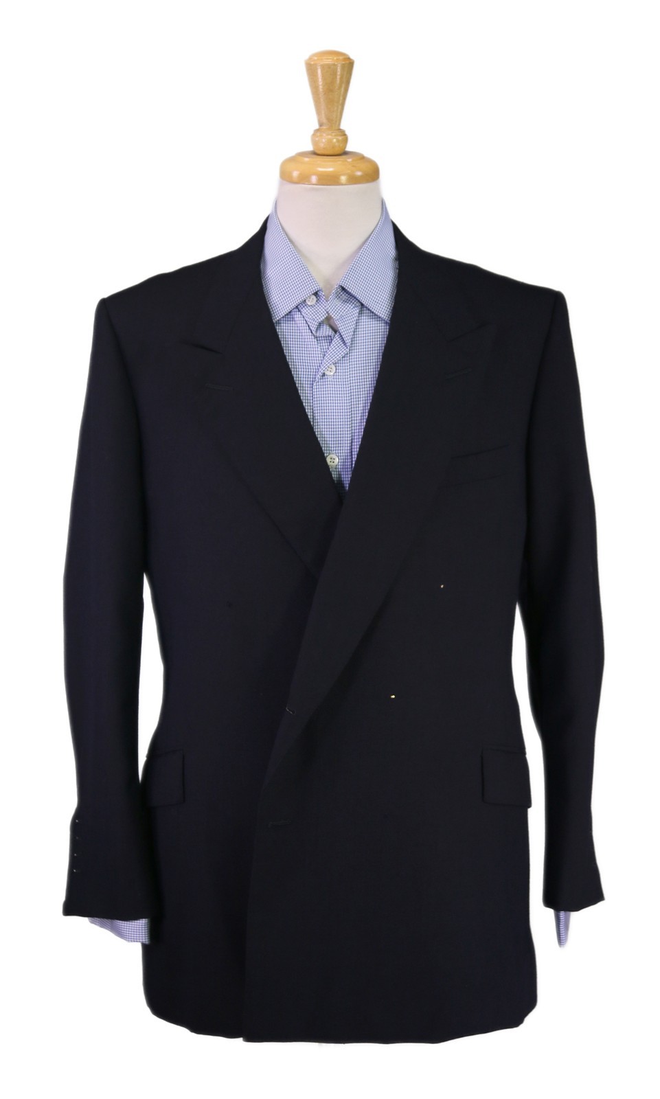 Richard Anderson London Bespoke Black Double Breasted Wool Blazer Jacket 40L Richard Anderson London Bespoke Black Double Breasted Wool Blazer Jacket 40L