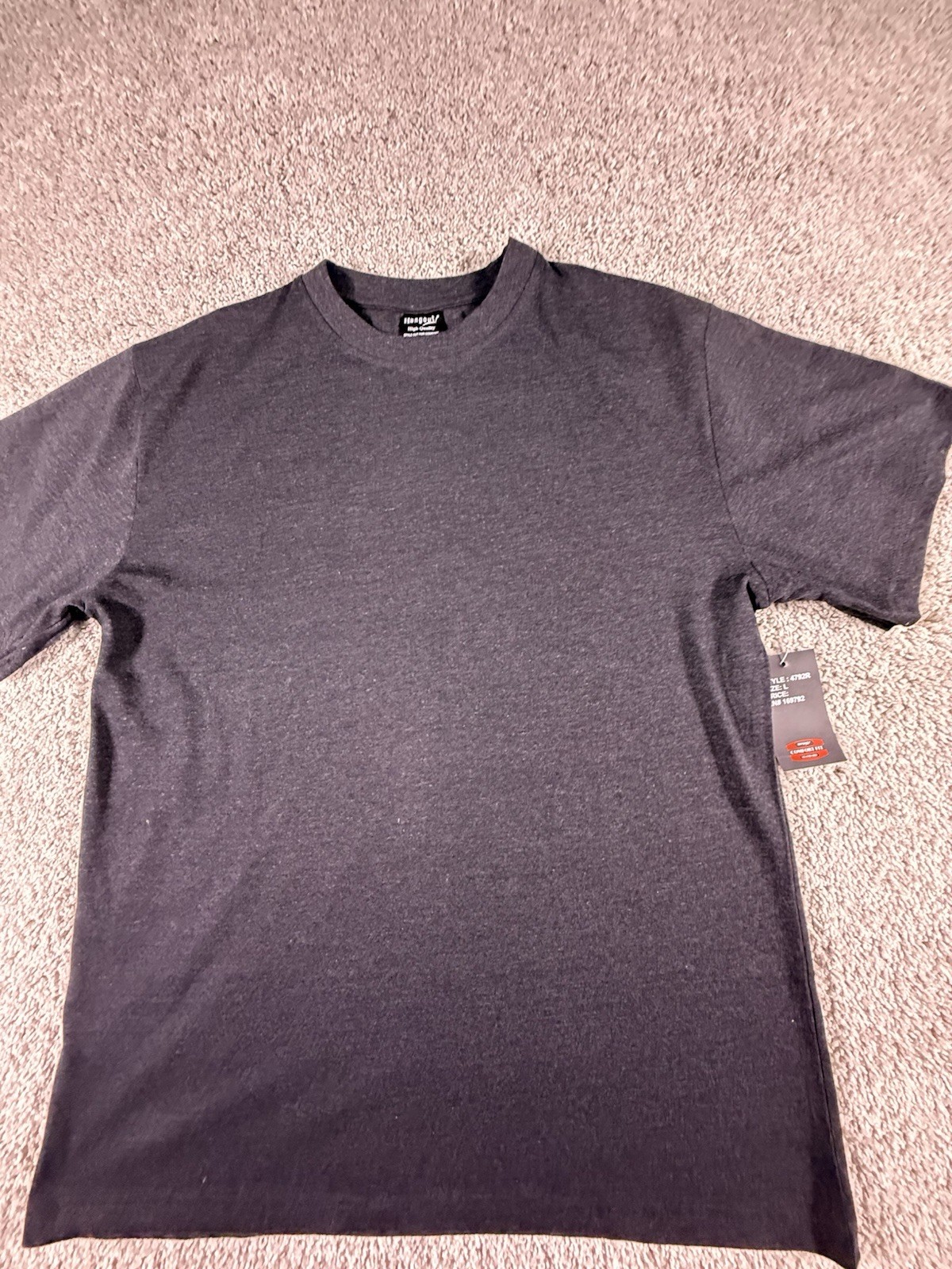 NWT Hangout Men’s Black T Shirt Heavy Weight High Quality Size Large NWT Hangout Men’s Black T Shirt Heavy Weight High Quality Size Large