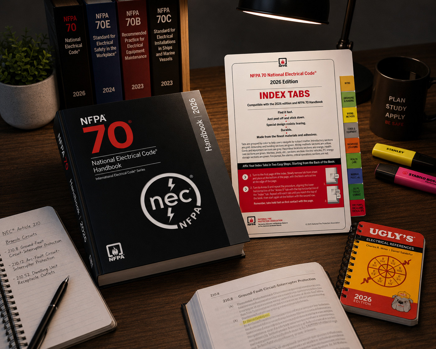 NEC Handbook 2026 70 Hardcover + Index Tabs 2026 + Ugly 2026 USA Stock