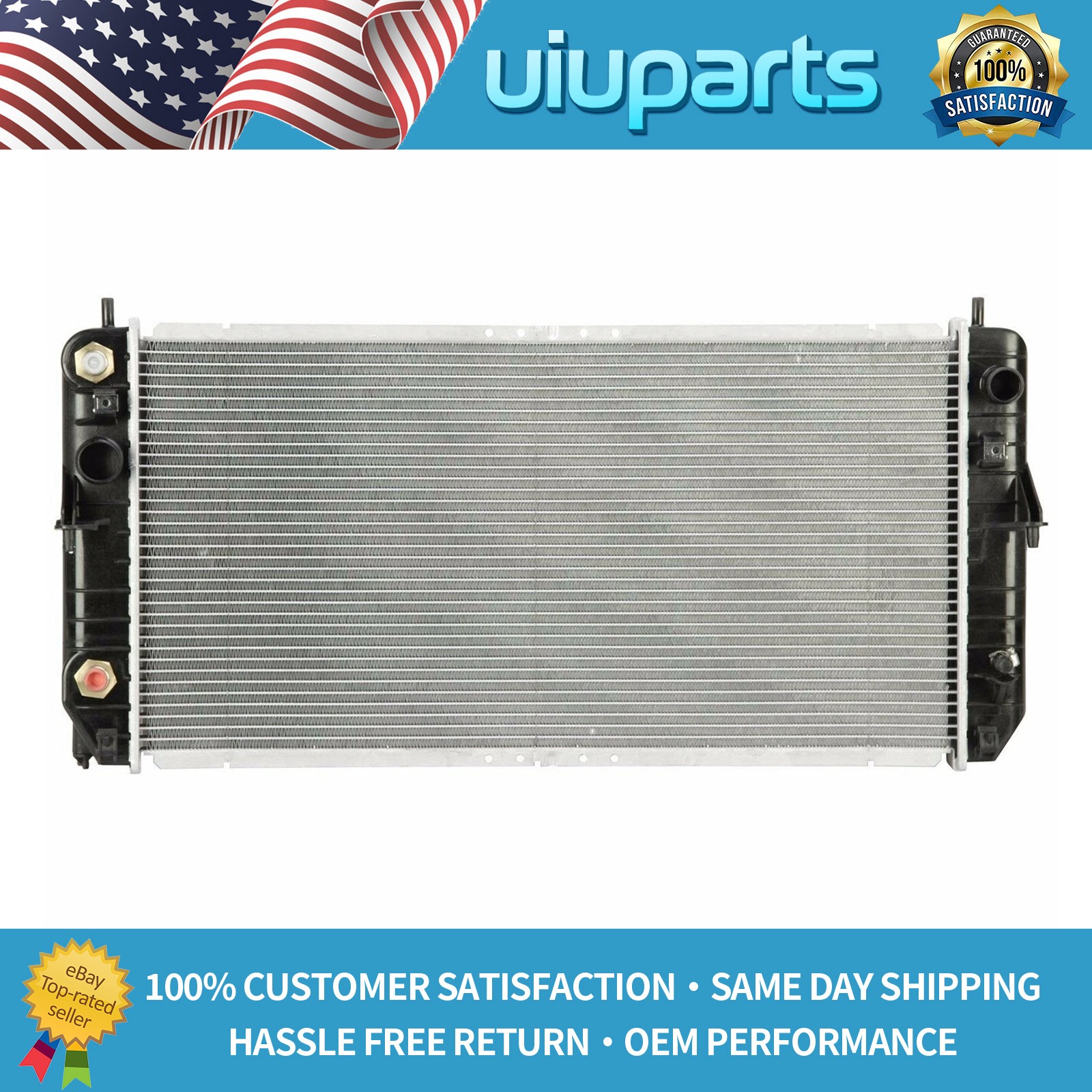 CU2514 Aluminum  Radiator For Cadillac Seville 2001-2004 V8 4.6L Automatic