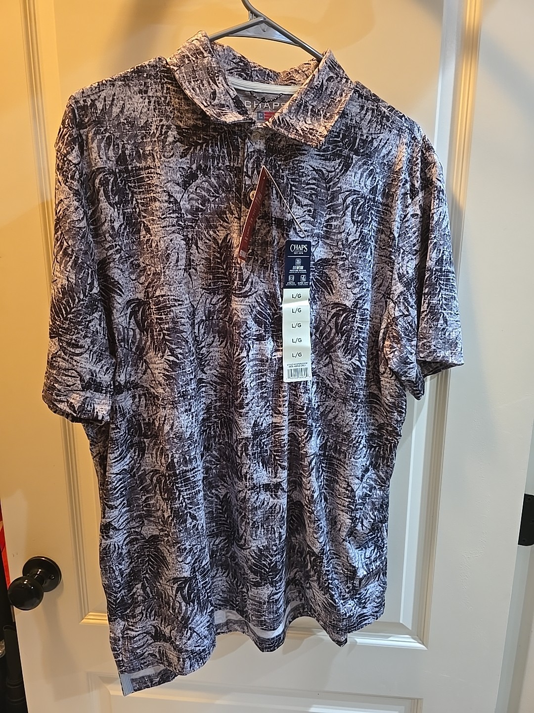 Chaps everyday performance polo Men’s Size Large DRI WEAR Iron Horse Grey NWT Chaps everyday performance polo Men’s Size Large DRI WEAR Iron Horse Grey NWT