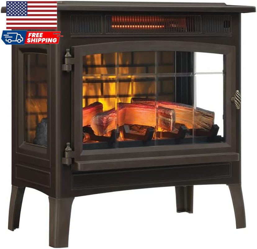 duraflame Freestanding Electric Fireplace Stove Heater with 3D Flame Effect f... duraflame Freestanding Electric Fireplace Stove Heater with 3D Flame Effect f...