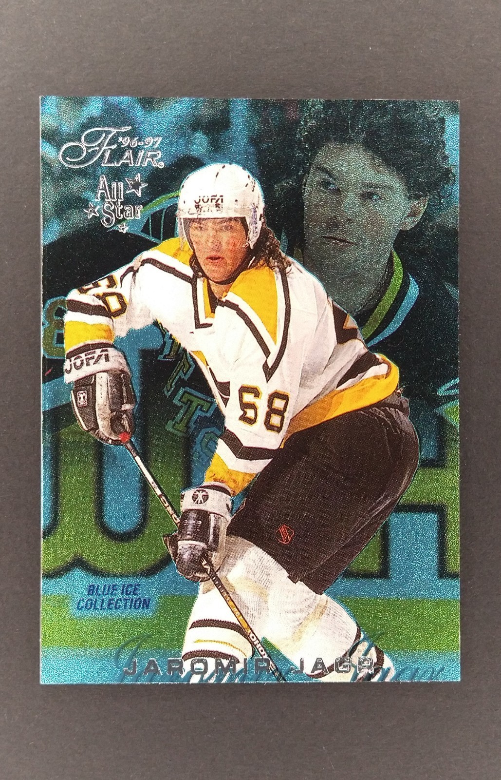1996-97 Flair - Jaromir Jagr #B77 Blue Ice Collection /250