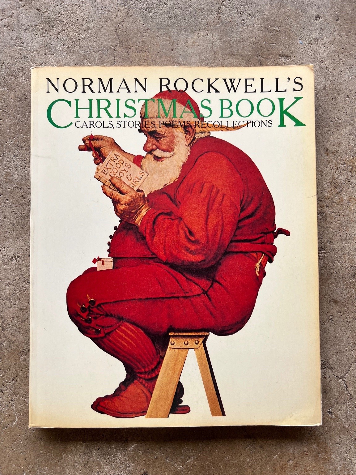 Norman Rockwell\'s Christmas Book Molly Rockwell Hardcover 1977 Illustrated