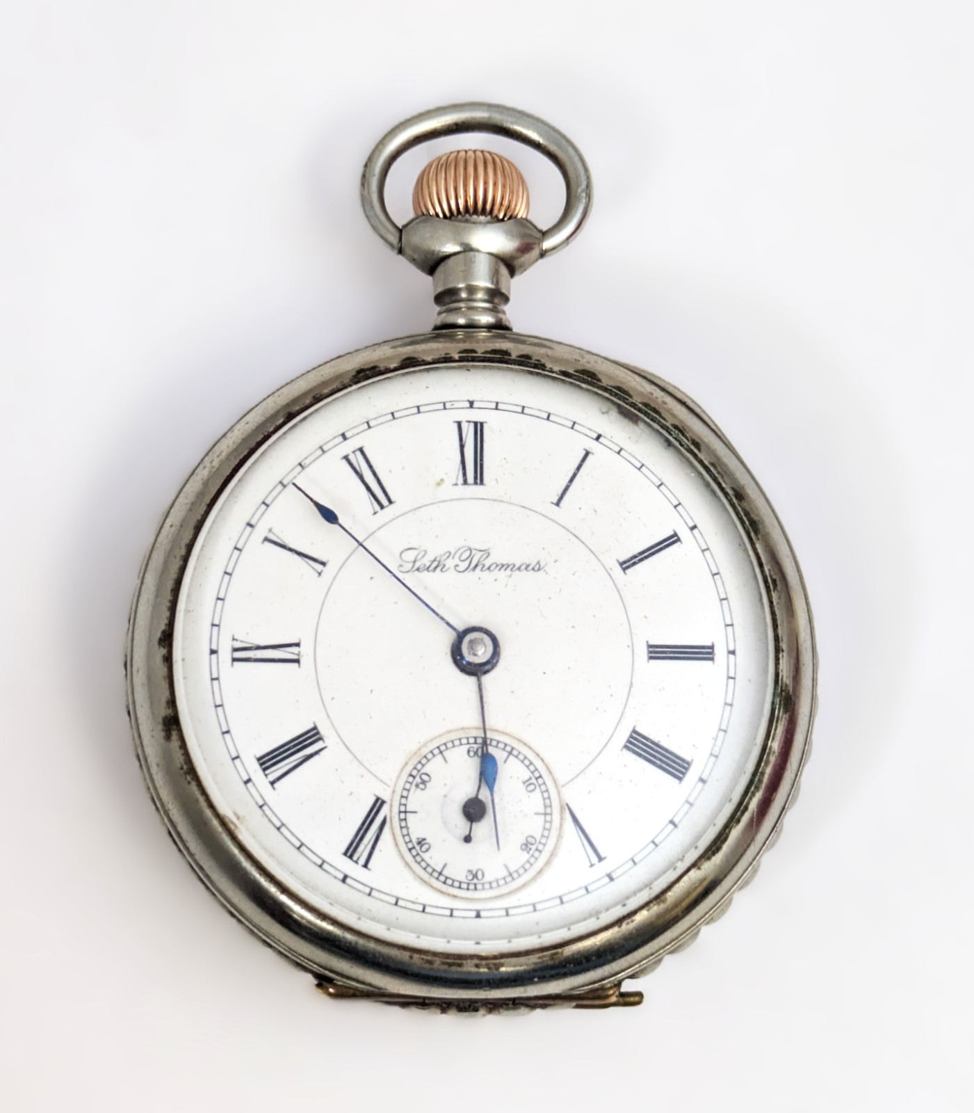 Seth Thomas Open Face Pocket Watch, Size 18, Circa 1887