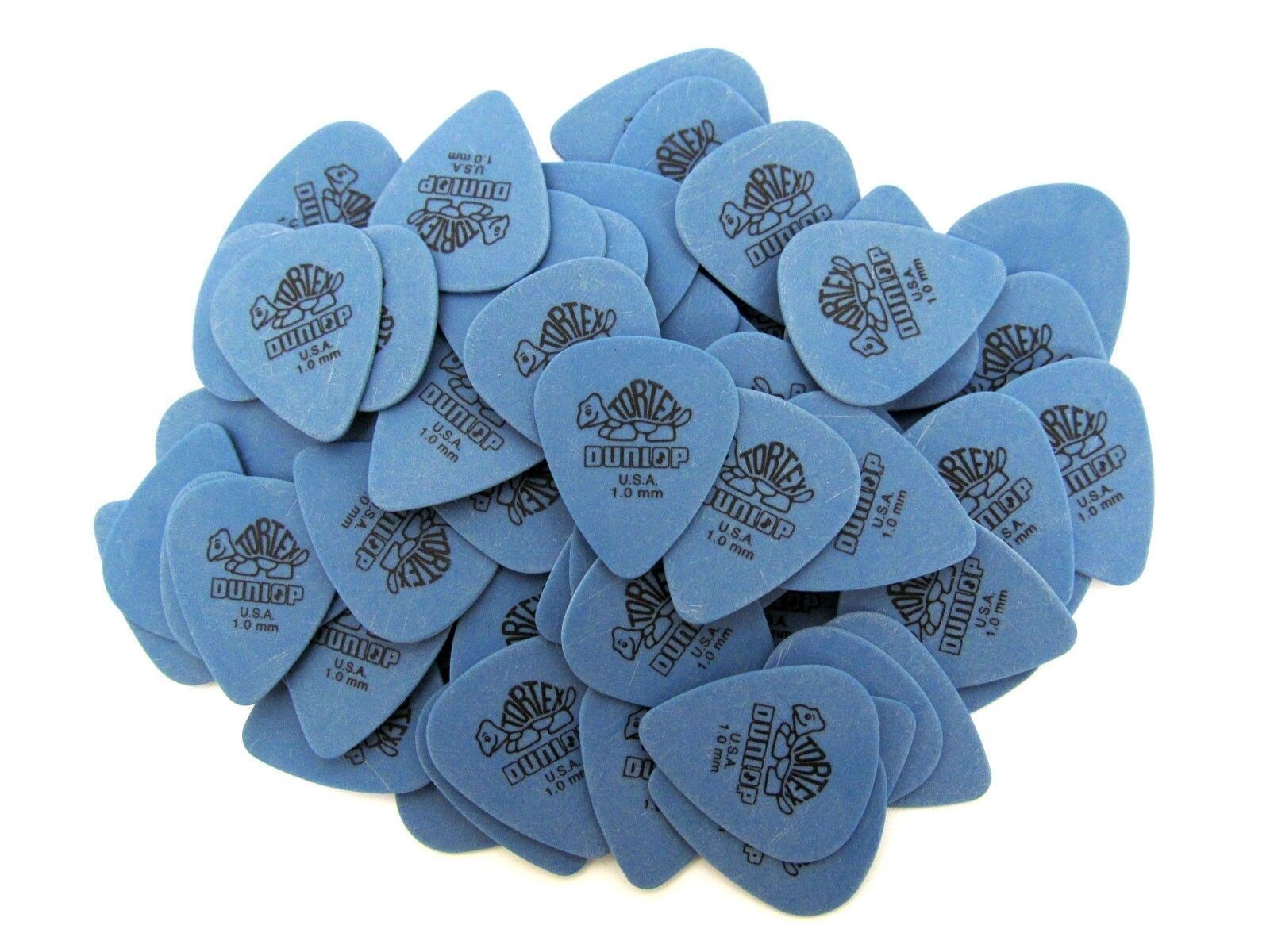 Dunlop Guitar Picks 72 Pack Tortex 1.0mm Blue 418R1.0