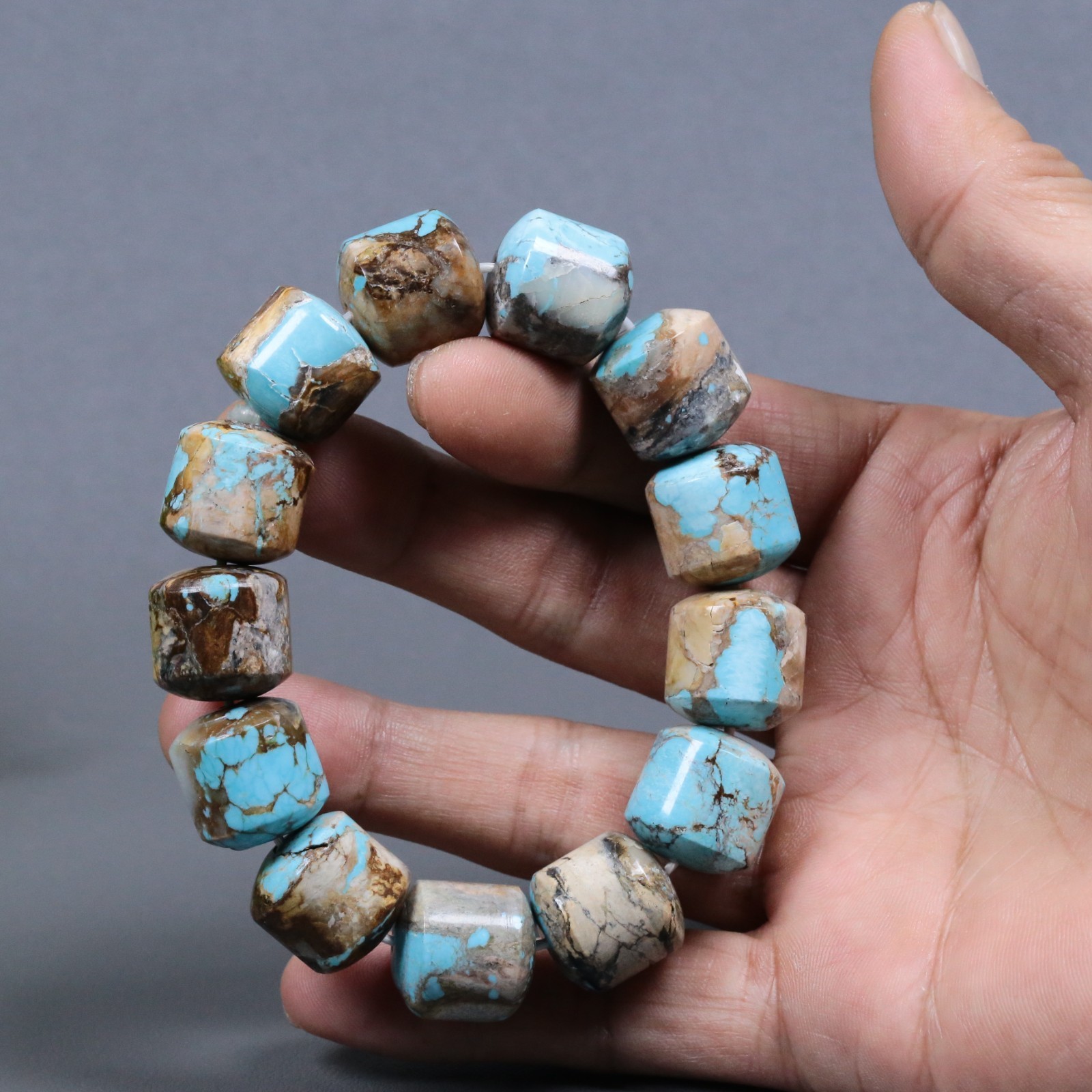 Himalayan Tibetan Nepalese Amulet Prayer Mala Turquoise Bead Himalayan Tibetan Nepalese Amulet Prayer Mala Turquoise Bead