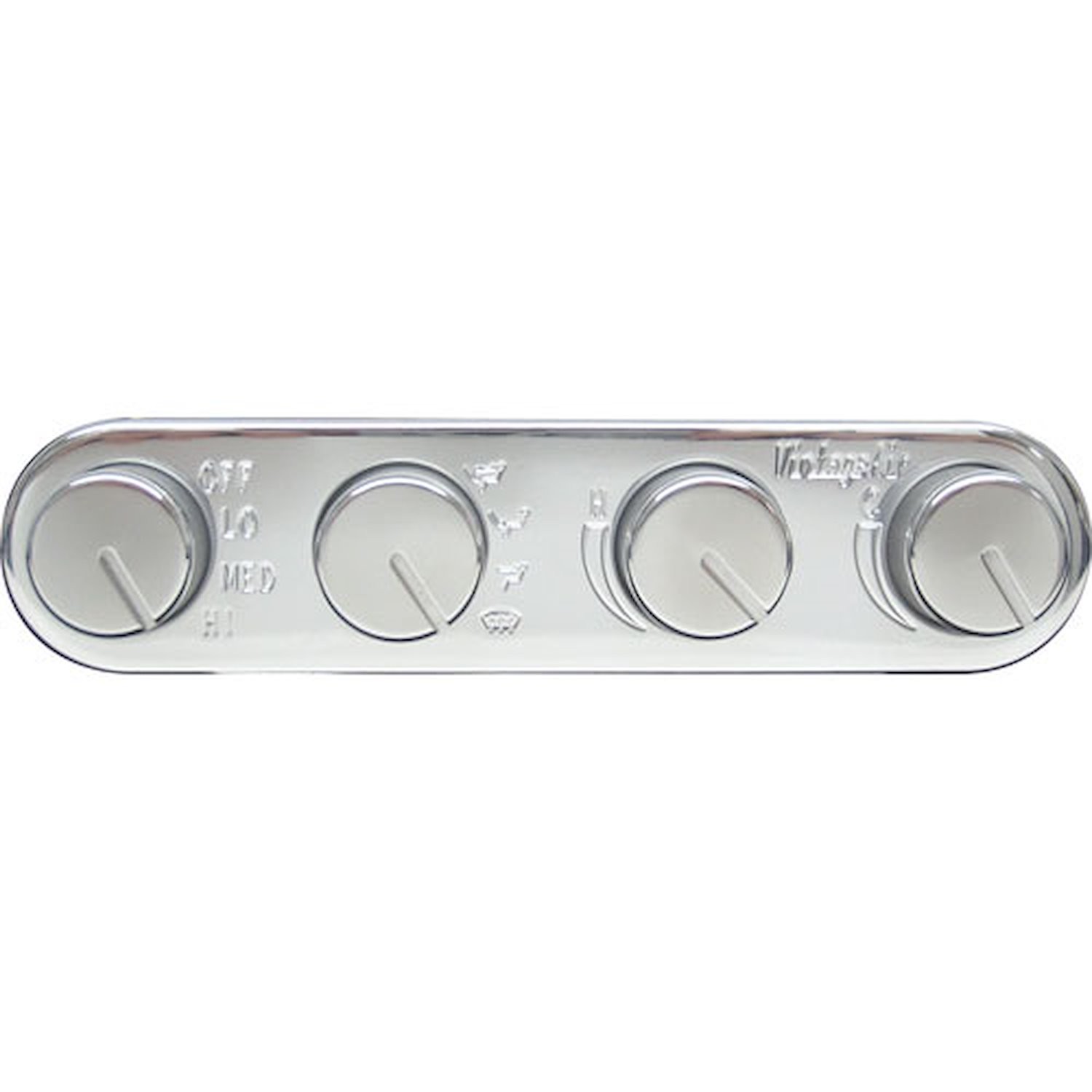 Vintage Air 491200-RUA Gen II Streamline 4-Knob Control Panel Polished